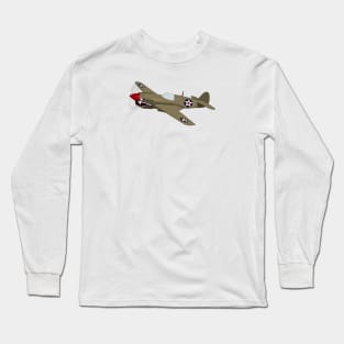 Flying Tiger (Small Design) Long Sleeve T-Shirt